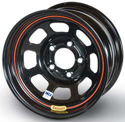 Bassett L37ST4L - Wheel 13X7 4X4.5 4in BS Black D-Hole