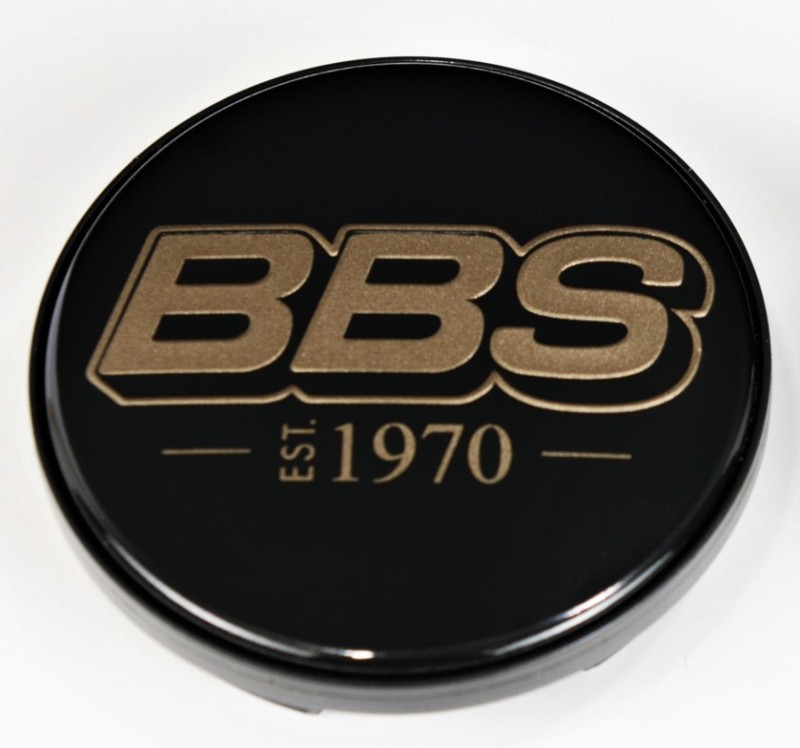 BBS 10.02.5038 - Center Cap 70.6mm Black/Gold Est. 1970 Anniversary w/ Logo (5-Tab)