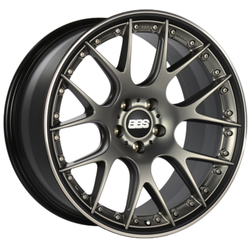 BBS CH603PBPO - CH-RII 21x9 5x120 ET28 Satin Platinum Center Black Lip SS Rim Prot Wheel -82mm PFS/Clip Req