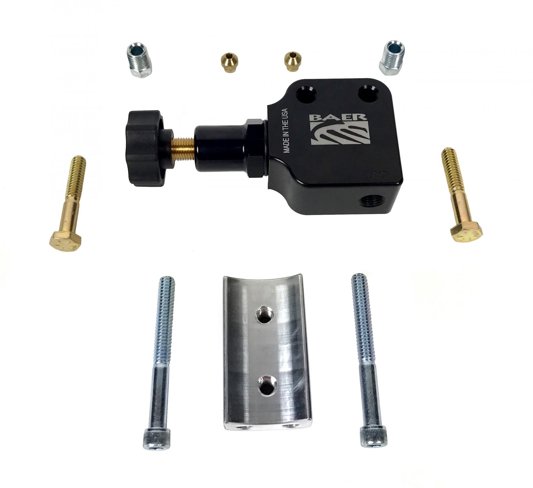Baer Brakes 6801243 - Remaster Proportioning Valve With Polished Bracket
