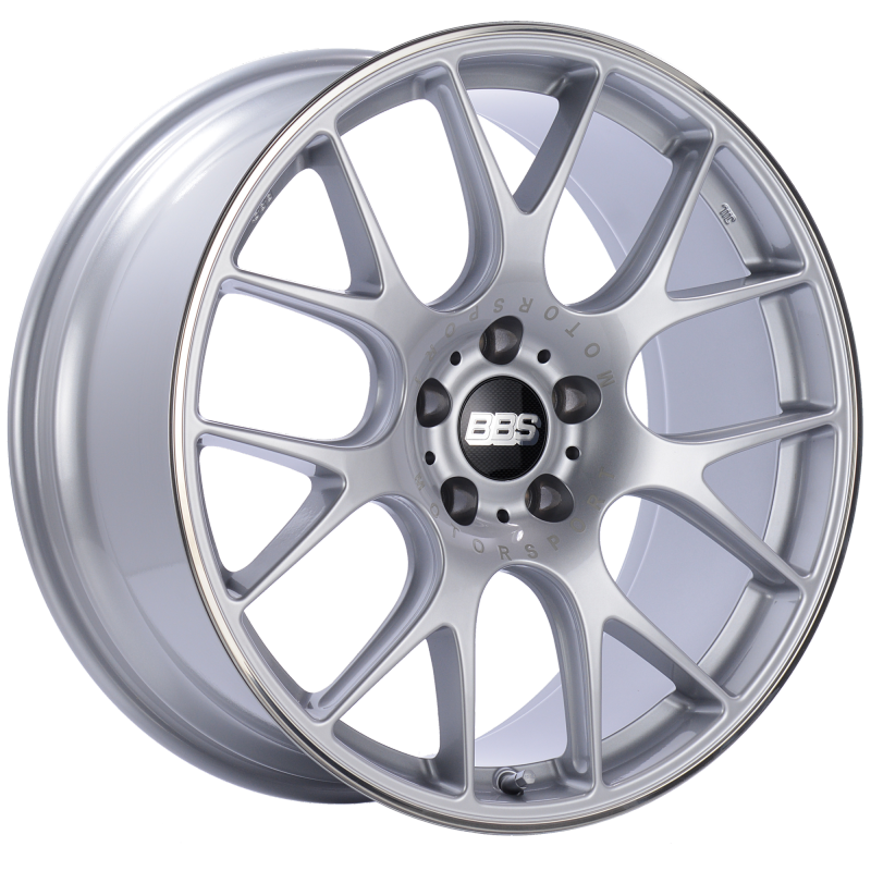 BBS CH115DSPO - CH-R 20x9 5x115 ET24 Diamond Silver Polished Rim Protector Wheel -82mm PFS/Clip Required
