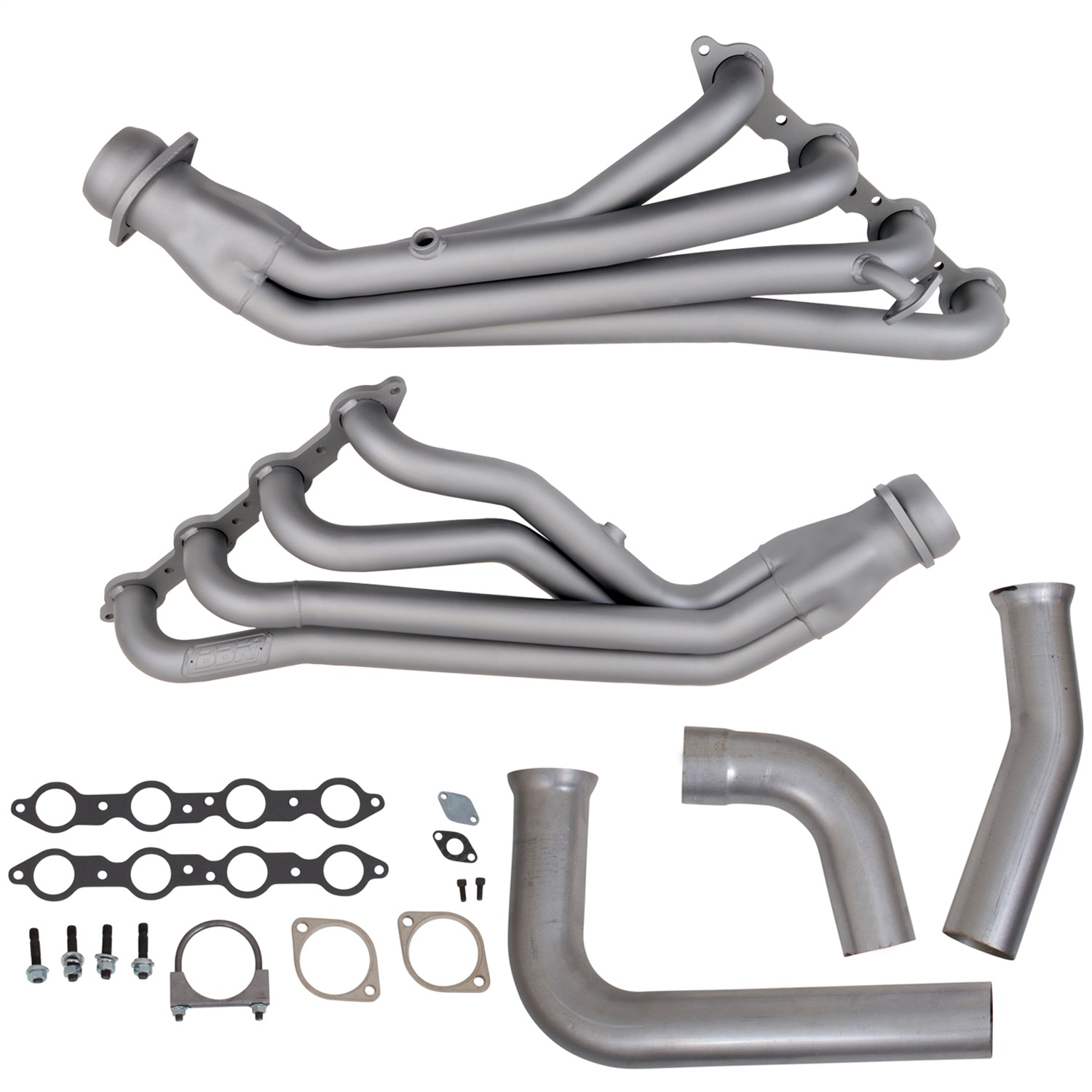 BBK 1614 - 1999-2002 GM FULL SIZE TRUCK LONG TUBE EXHAUST HEADERS & Y PIPE (CHROME)