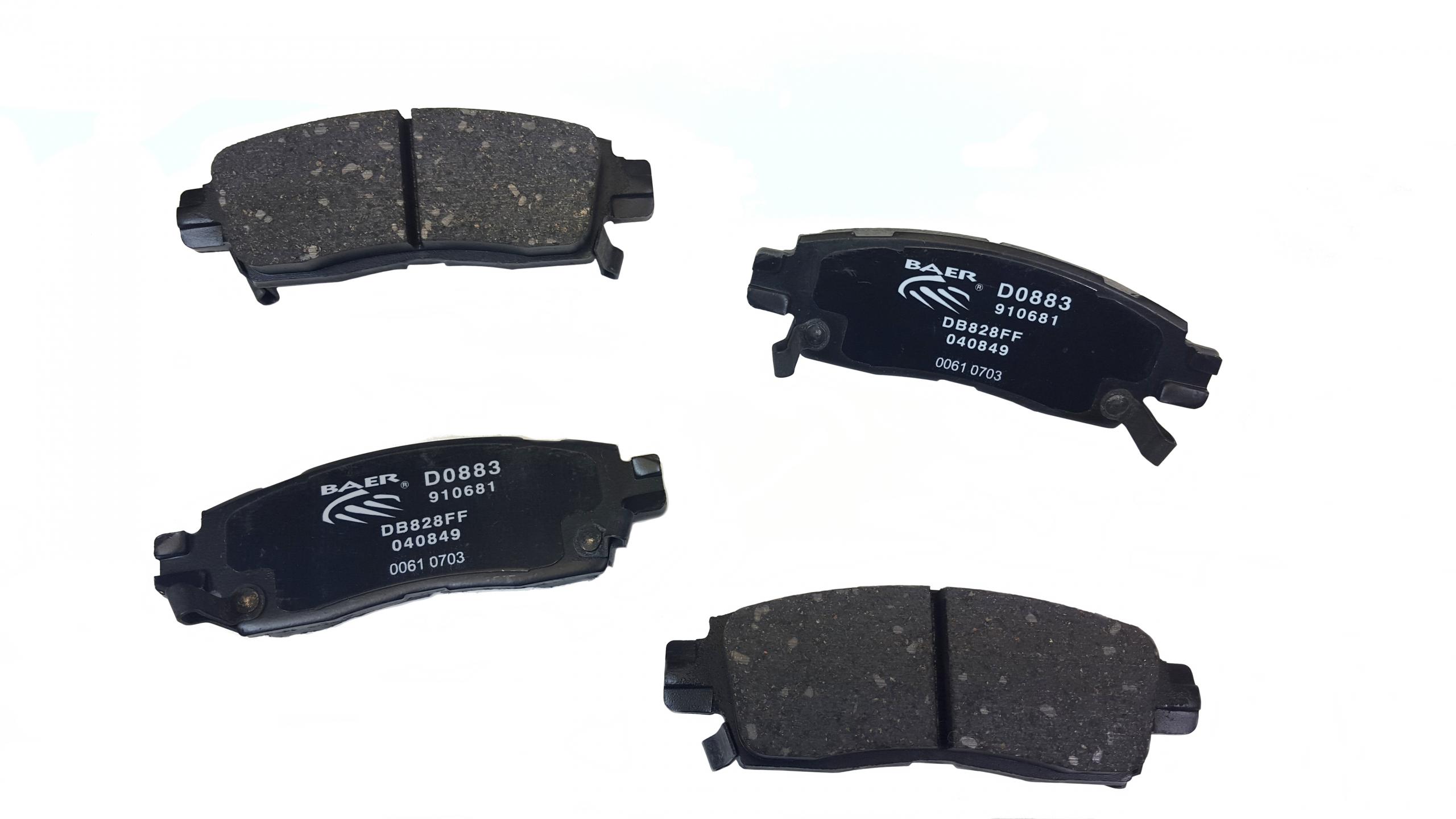 Baer Brakes D0883 - Brake Pads Rear Various GM Isuzu and Saab Applications BAER Sport Baer Brakes D0883 - Brake Pads Rear Various GM Isuzu and Saab Applications BAER Sport