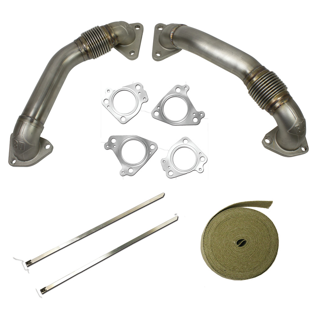 BD Diesel 1043800 - UpPipe Kit - Chevy 2001-2012 Duramax 6.6L