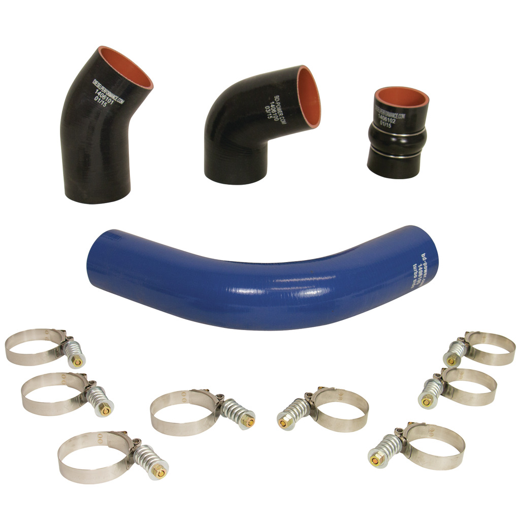BD Diesel 1046275 - Intercooler Hose & Clamp Kit - 2001-2004 Chevy LB7 Duramax BD Diesel 1046275 - Intercooler Hose & Clamp Kit - 2001-2004 Chevy LB7 Duramax