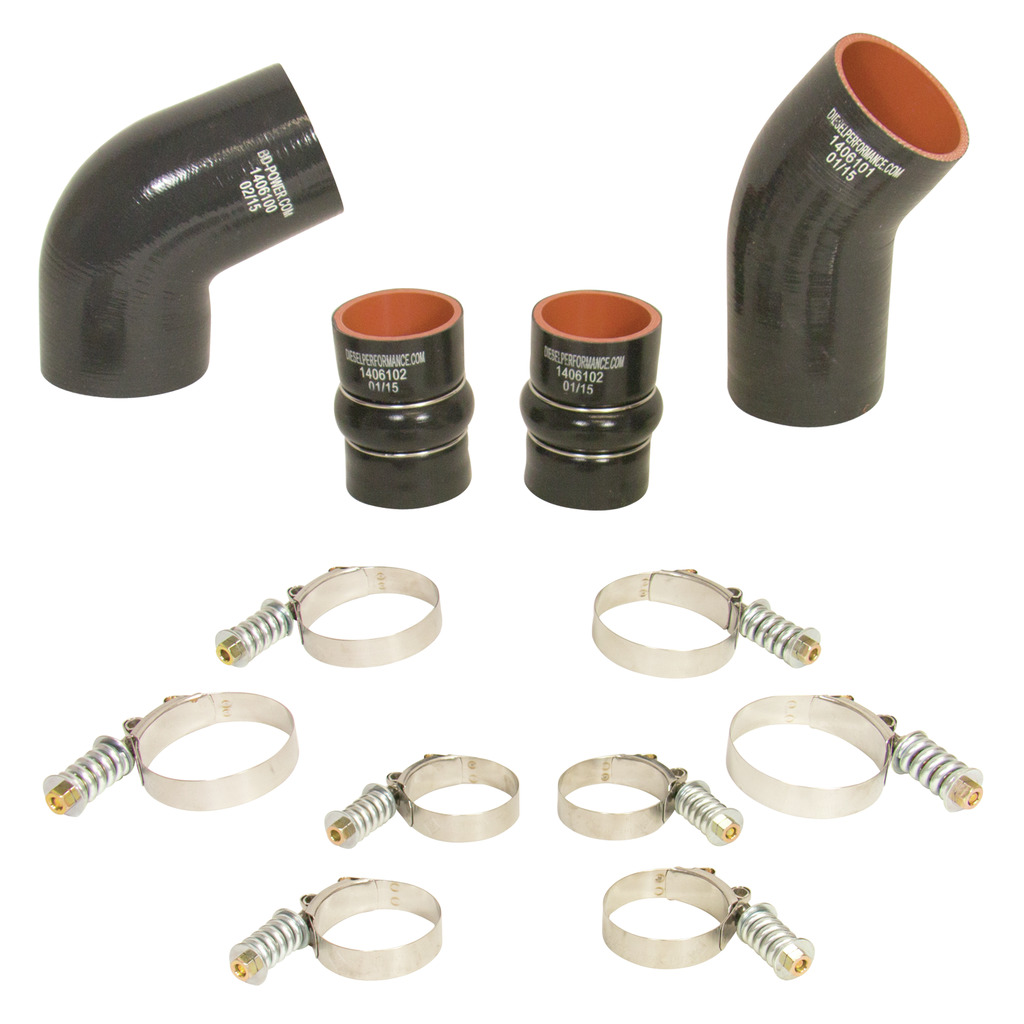 BD Diesel 1046276 - Intercooler Hose & Clamp Kit - 2004.5-2005 Chevy LLY Duramax