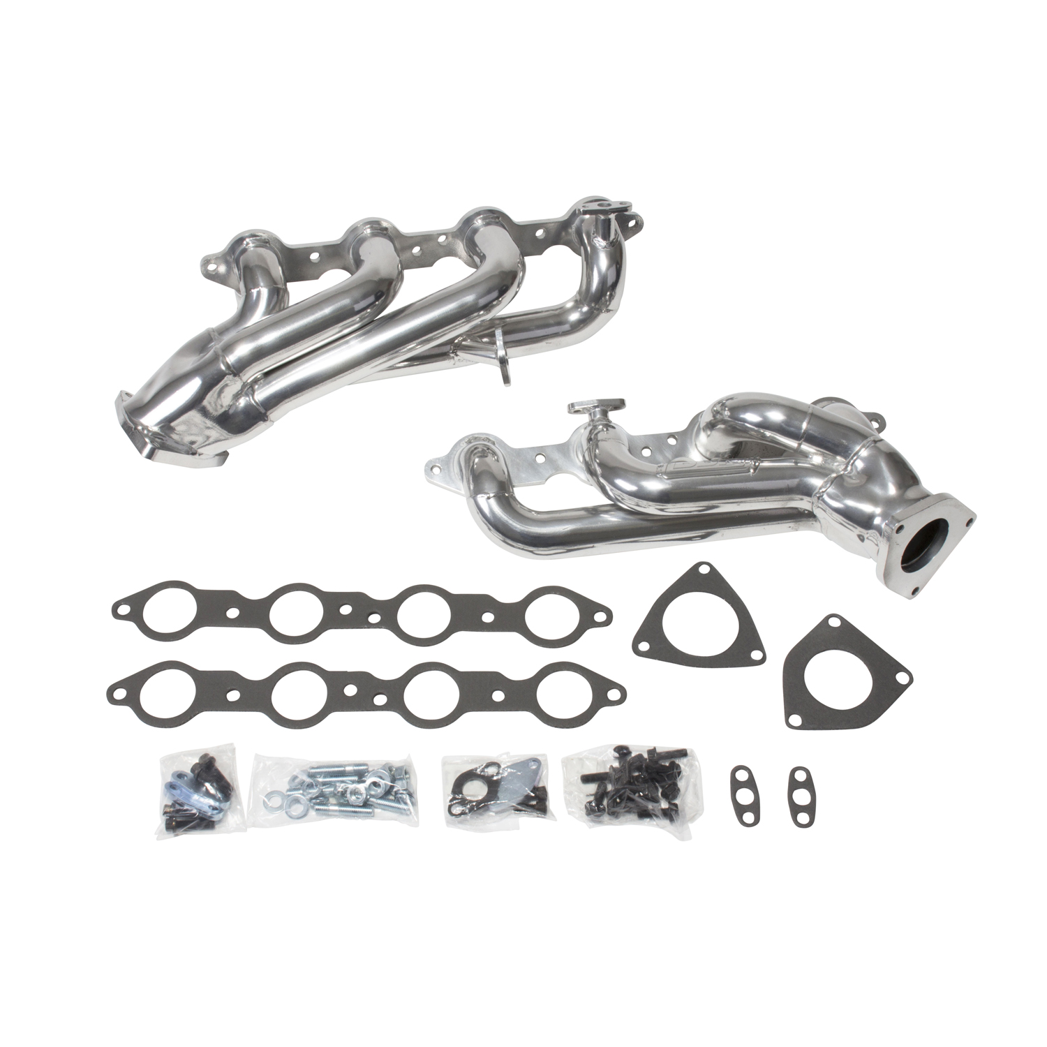 BBK 40050 - 99-04 GM Truck SUV 4.8 5.3 Shorty Tuned Length Exhaust Headers - 1-3/4 Silver Ceramic