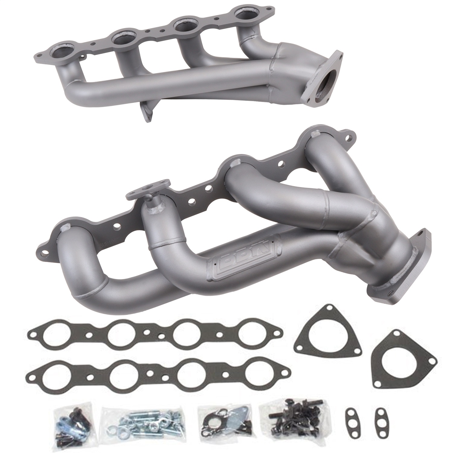 BBK 4005 - 99-04 GM Truck SUV 4.8 5.3 Shorty Tuned Length Exhaust Headers - 1-3/4 Titanium Ceramic