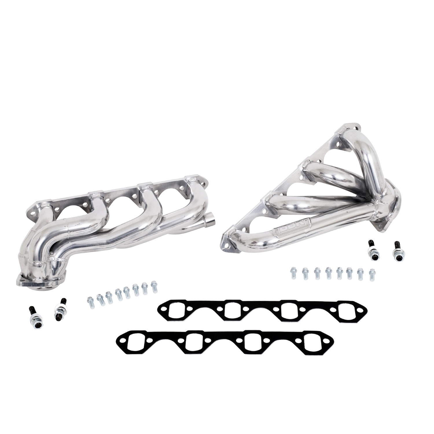 BBK 35110 - 87-95 Ford F150 Truck 5.8 351 Shorty Unequal Length Exhaust Headers - 1-5/8 Silver Ceramic