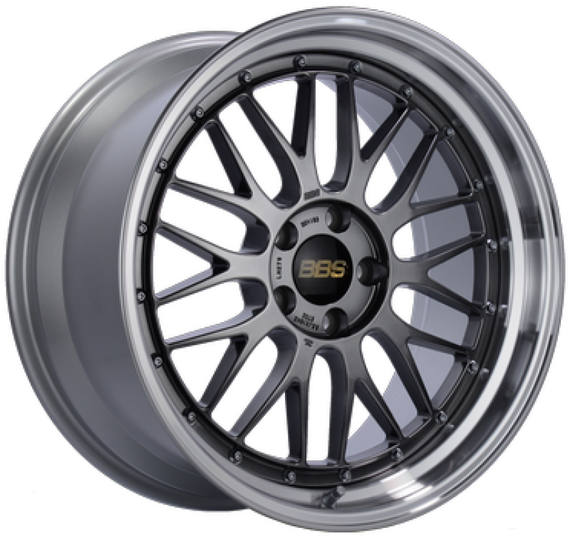 BBS LM228DBPK - LM 19x9.5 5x120 ET35 Diamond Black Center Diamond Cut Lip Wheel -82mm PFS/Clip Required
