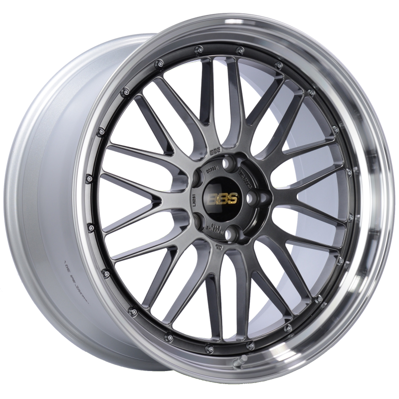 BBS LM261DBPK - LM 21x10 5x120 ET38 Diamond Black Center Diamond Cut Lip Wheel -82mm PFS/Clip Required