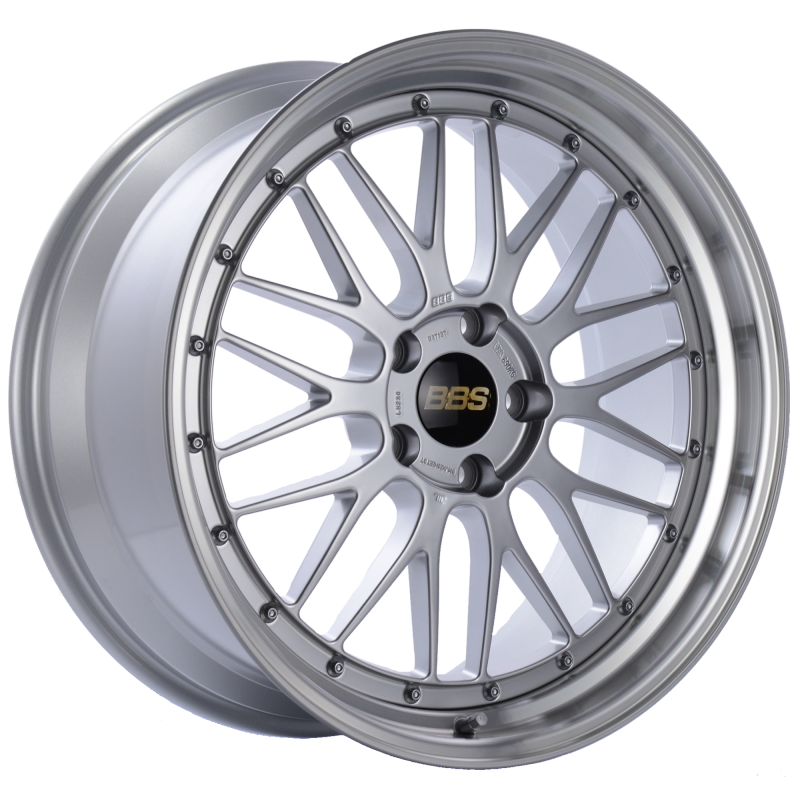 BBS LM230DSPK - LM 20x9.5 5x120 ET37 Diamond Silver Center Diamond Cut Lip Wheel -82mm PFS/Clip Required
