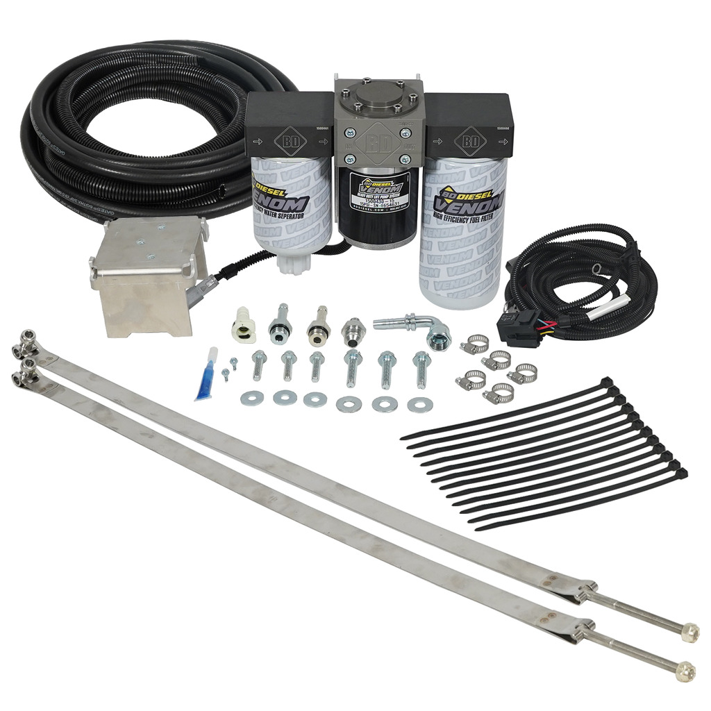 BD Diesel 1050332 - BD Venom Cummins Fuel Lift Pump c/w Filter & Separator - Dodge 5.9L 1998.5-2002 BD Diesel 1050332 - BD Venom Cummins Fuel Lift Pump c/w Filter & Separator - Dodge 5.9L 1998.5-2002