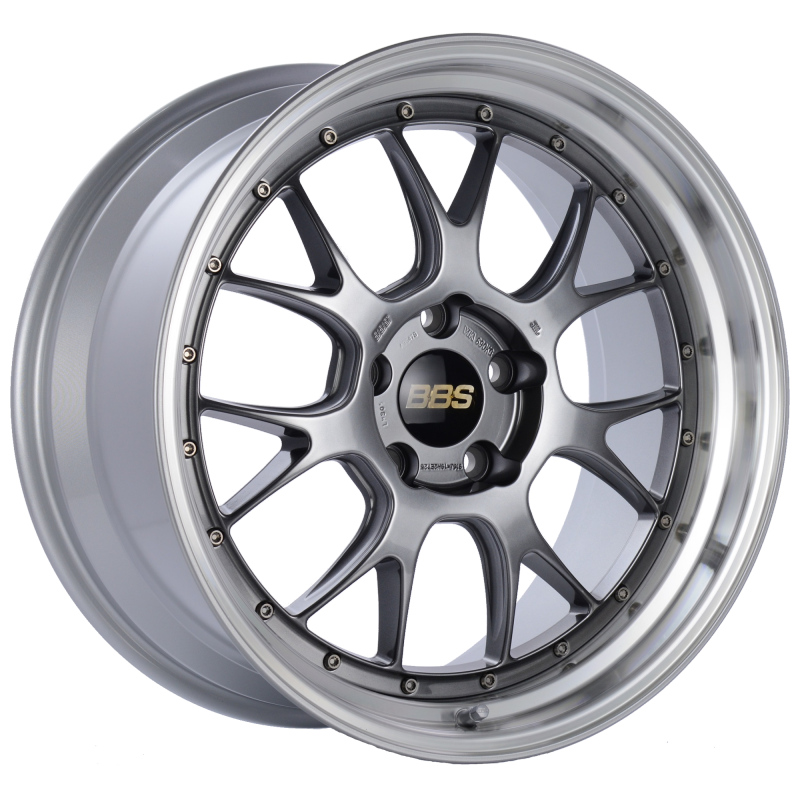 BBS LM305DBPK - LM-R 19x9.5 5x120 ET25 Diamond Black Center Diamond Cut Lip Wheel -82mm PFS/Clip Required