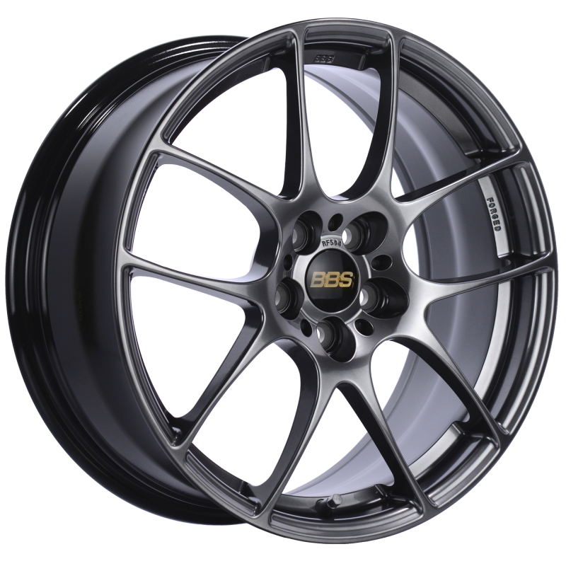 BBS RF504DBK - RF 17x7.5 5x100 ET48 Diamond Black Wheel -70mm PFS/Clip Required