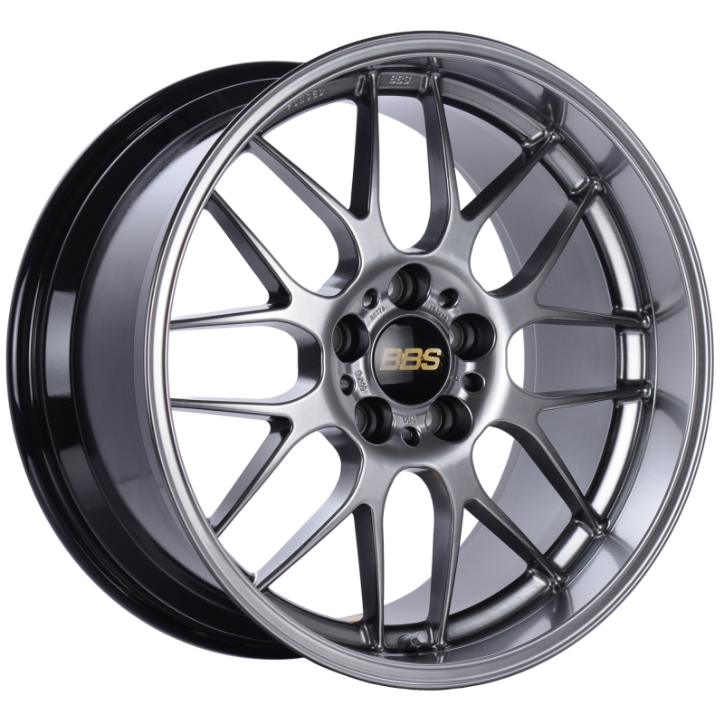 BBS RG770HDBK - RG-R 19x8.5 5x114.3 ET18 Diamond Black Wheel -82mm PFS/Clip Required