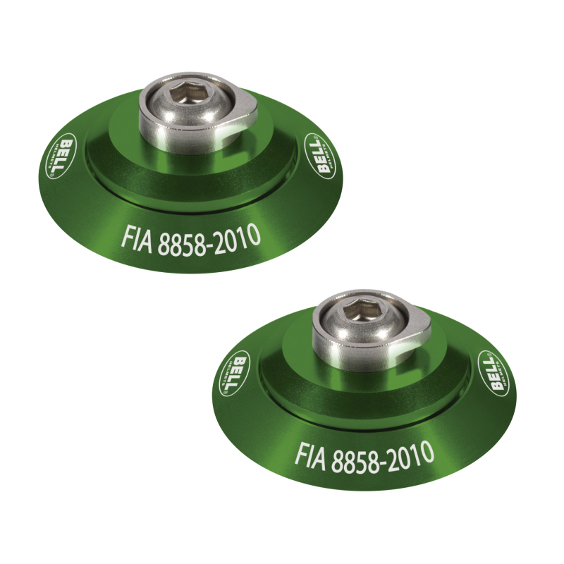 Bell Helmets 2100004 - Bell HANS Clip Set Green FIA8858-2010