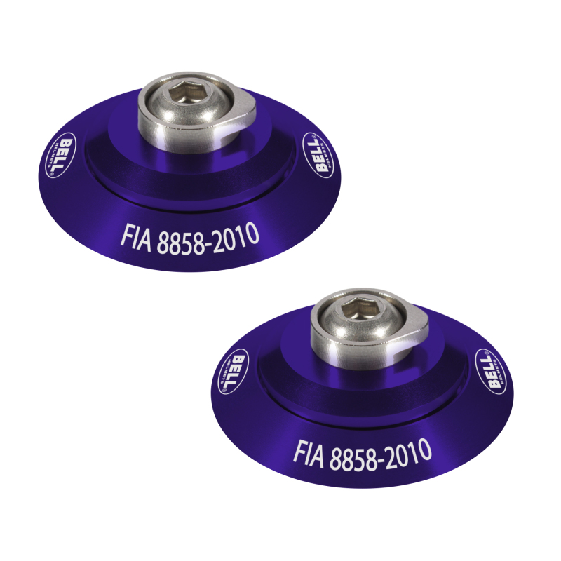 Bell Helmets 2100008 - Bell HANS Clip Set - Purple FIA8858-2010