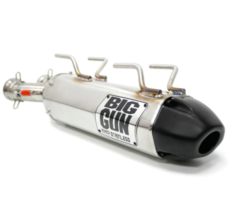 Big Gun 14-5702 - 12-14 Arctic Cat WILDCAT 1000i H.O./4/X EXO Stainless Slip On Exhaust