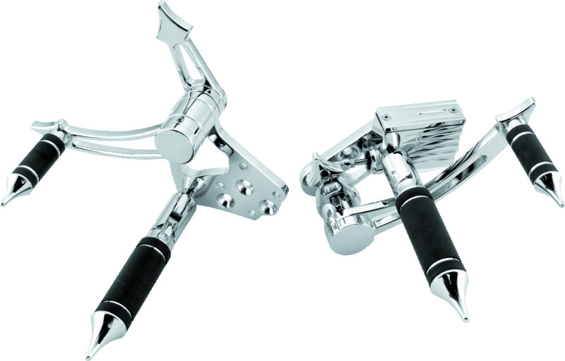 Bikers Choice 482404 - 58-84 FL 71-86 FX 86-99 FXST FLST Chrome Gladiator Forward Controls 5/8 Bore