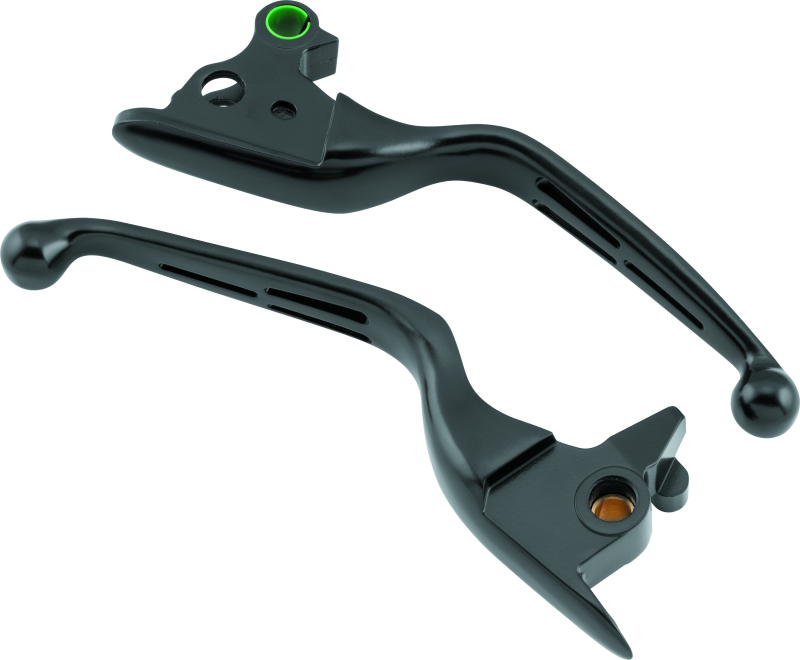 Bikers Choice 482143 - 15-17 FLST FXST Black Slotted Lever Set