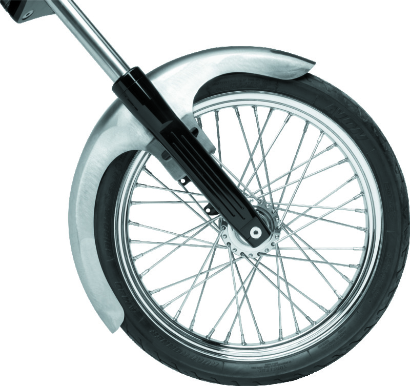 Bikers Choice 489663 - Outlaw Raw Front Fender Wide Glide 21 Inch Wheel Undrilled Custom