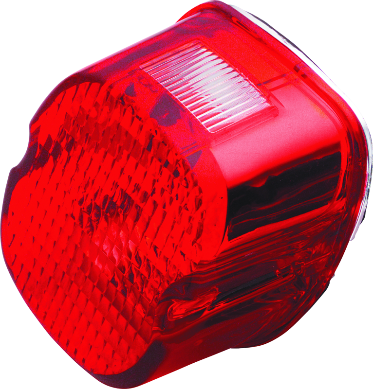 Bikers Choice 489908 - 99-03 Big Twin & XL Red Laydown Taillight With Top License Light