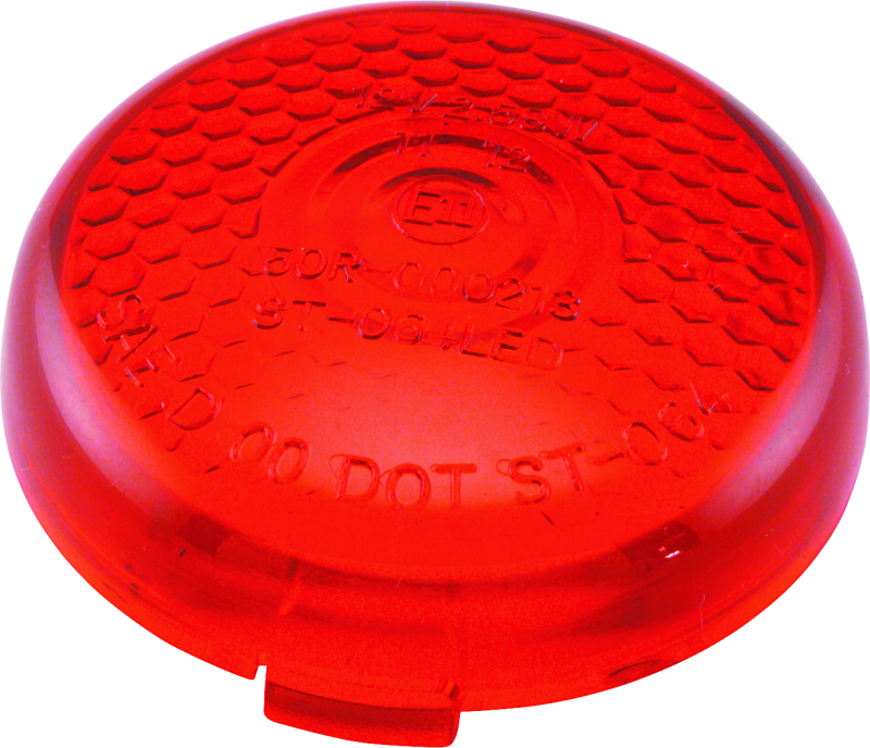Bikers Choice 489867 - Replacement Honycomb Red Lens For LED Bullet Turn Signal Bikers Choice 489867 - Replacement Honycomb Red Lens For LED Bullet Turn Signal