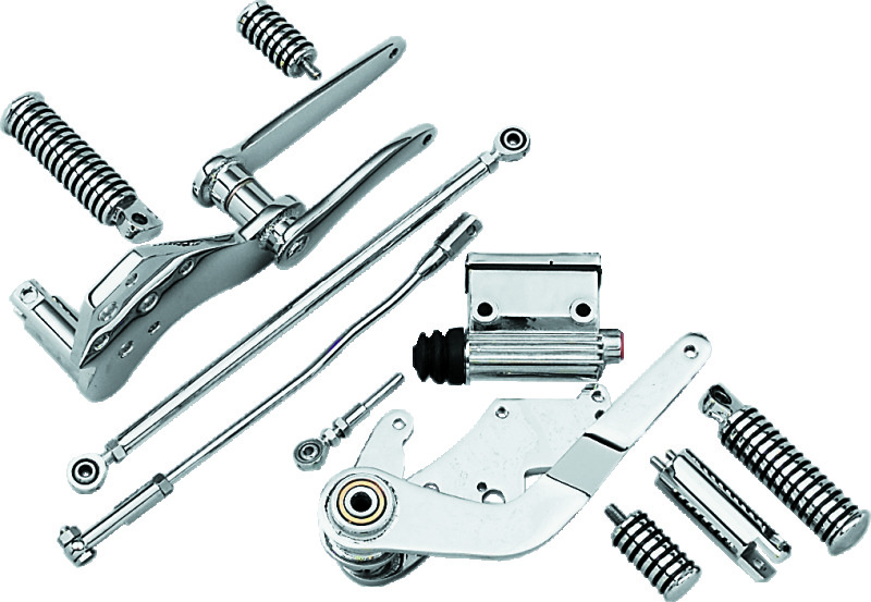 Bikers Choice 489723 - 58-86 FL FX 86-99 Softail Chrome Custom Forward Controls 3/4 Inch Master Cylinder