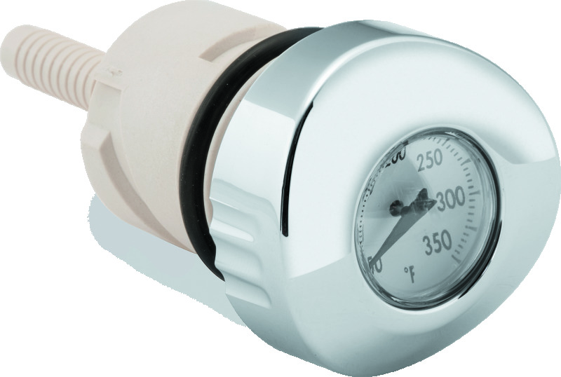 Bikers Choice 488793 - 04-Up Sportster White Face Oil Temperature Gauge Dipstick