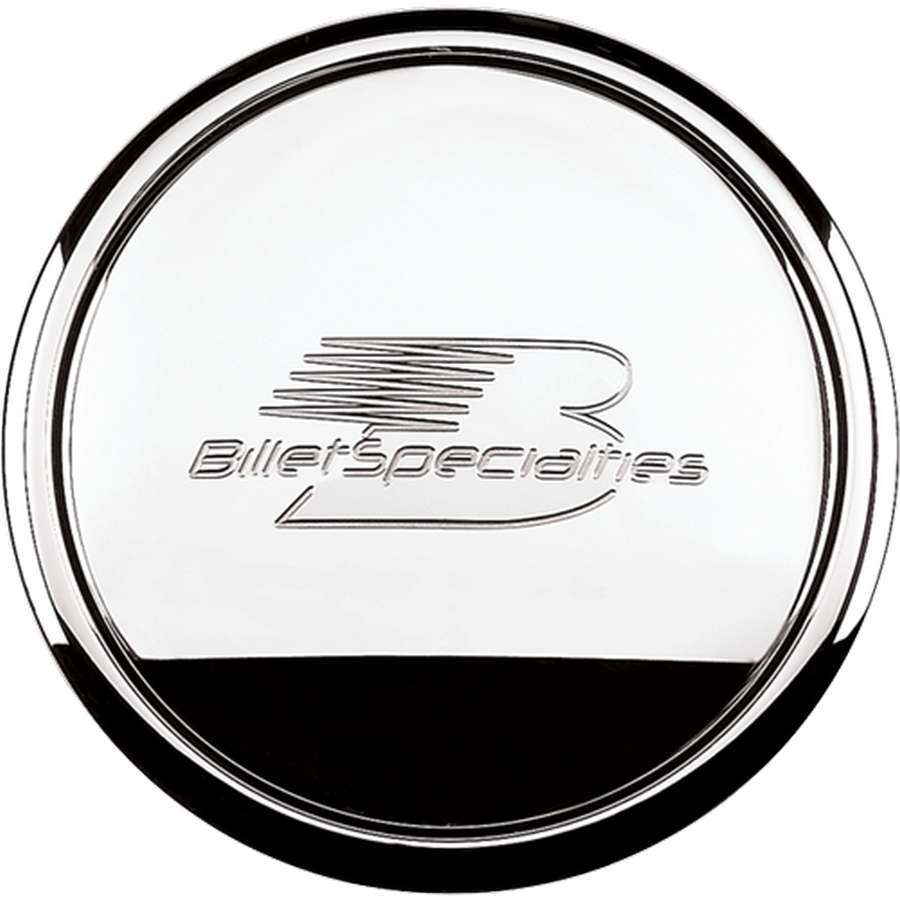 Billet Specialties 32620 - Polished Horn Button Billet Logo
