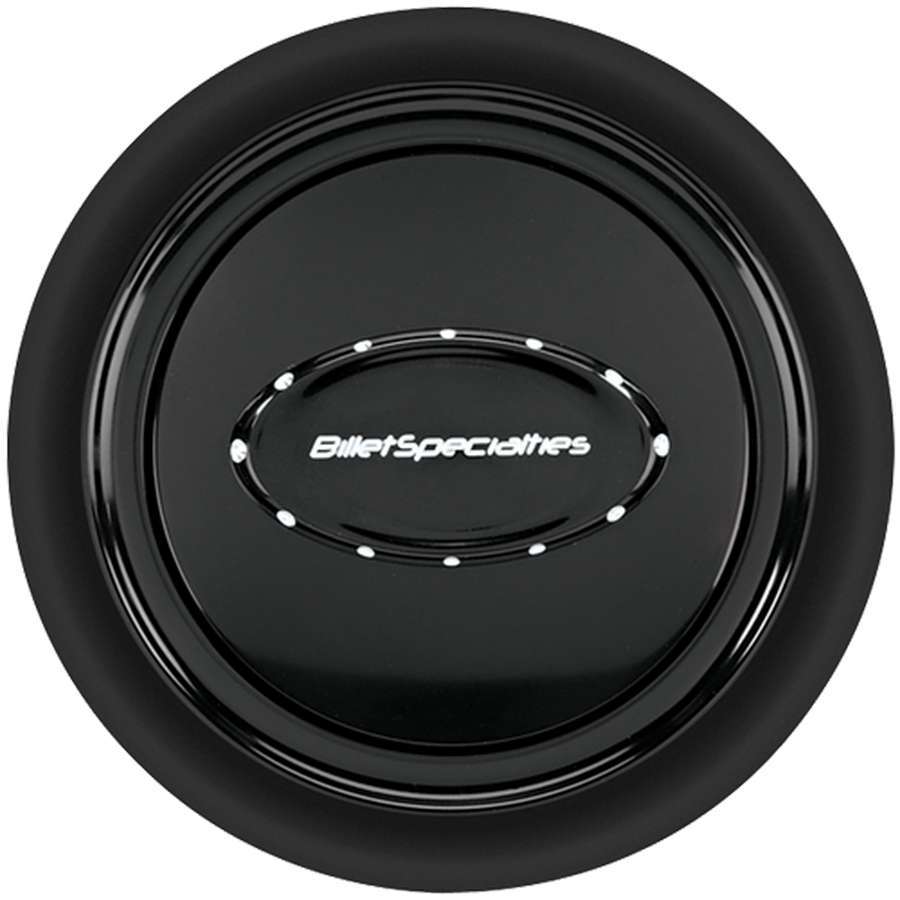 Billet Specialties 32729 - Horn Button Smooth Black Anodized