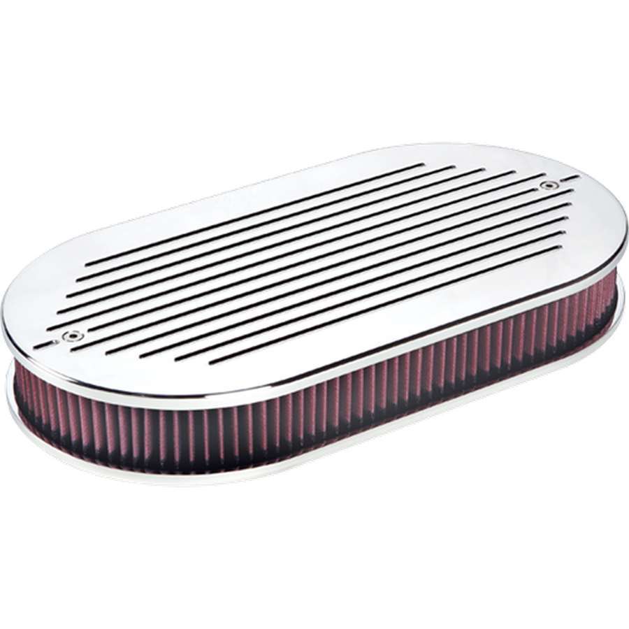 Billet Specialties 15520 - Dual Quad Air Cleaner Ball Milled