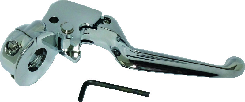 Bikers Choice 488729 - 96-14 Big Twin 96-03 XL Chrome Clutch Lever & Bracket