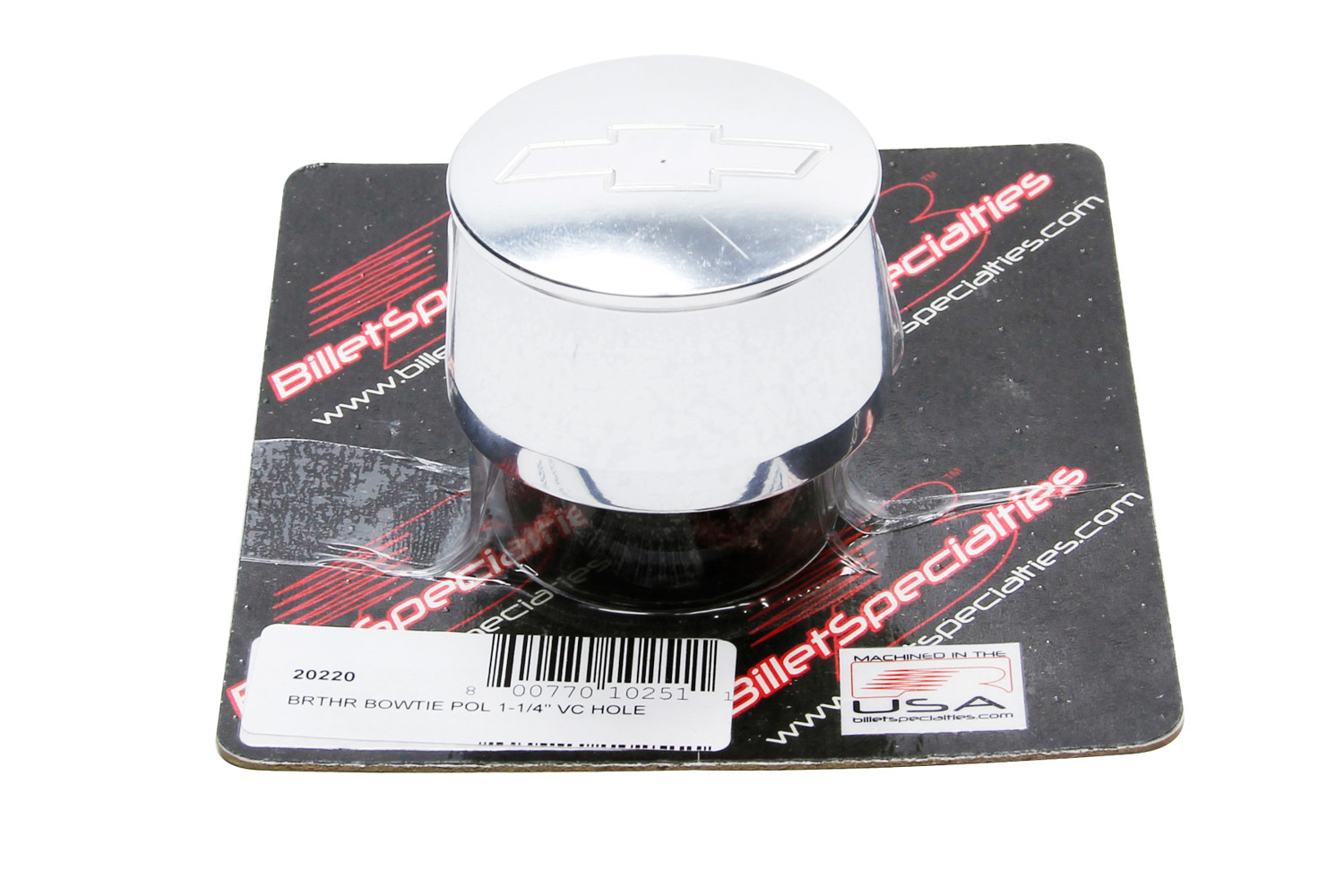 Billet Specialties 20220 - Bowtie Breather Fits 1-1/4in VC Hole