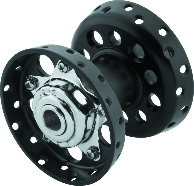 Bikers Choice 490659 - 36-66 Big Twin Black Star Hub With Cone Style Bearing