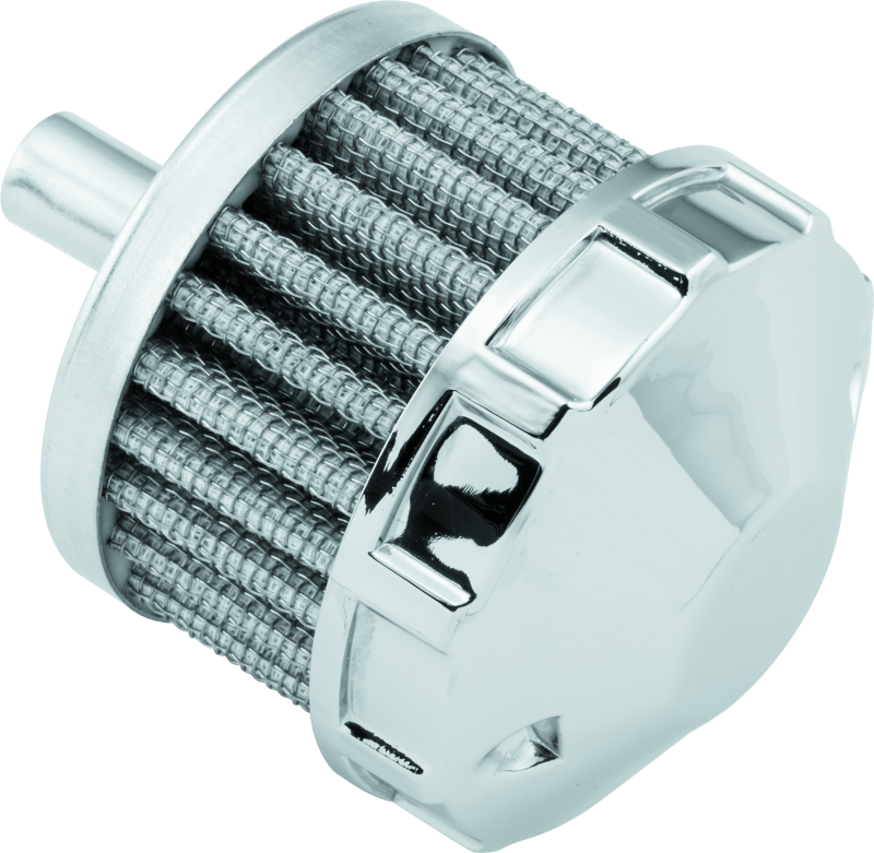 Bikers Choice 491259 - Chrome Replacement Breather Filter 3/8 Hose Custom
