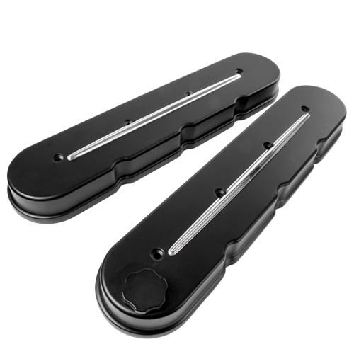 Billet Specialties 95424 - LS Streamline Valve Covers Satin Black