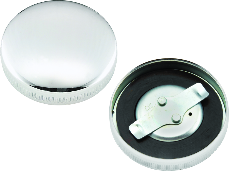 Bikers Choice 490446 - 36-E73 Chrome Early Nonvent Gas Cap Fatbob Tank Left Side Replaces H-D 61103-65