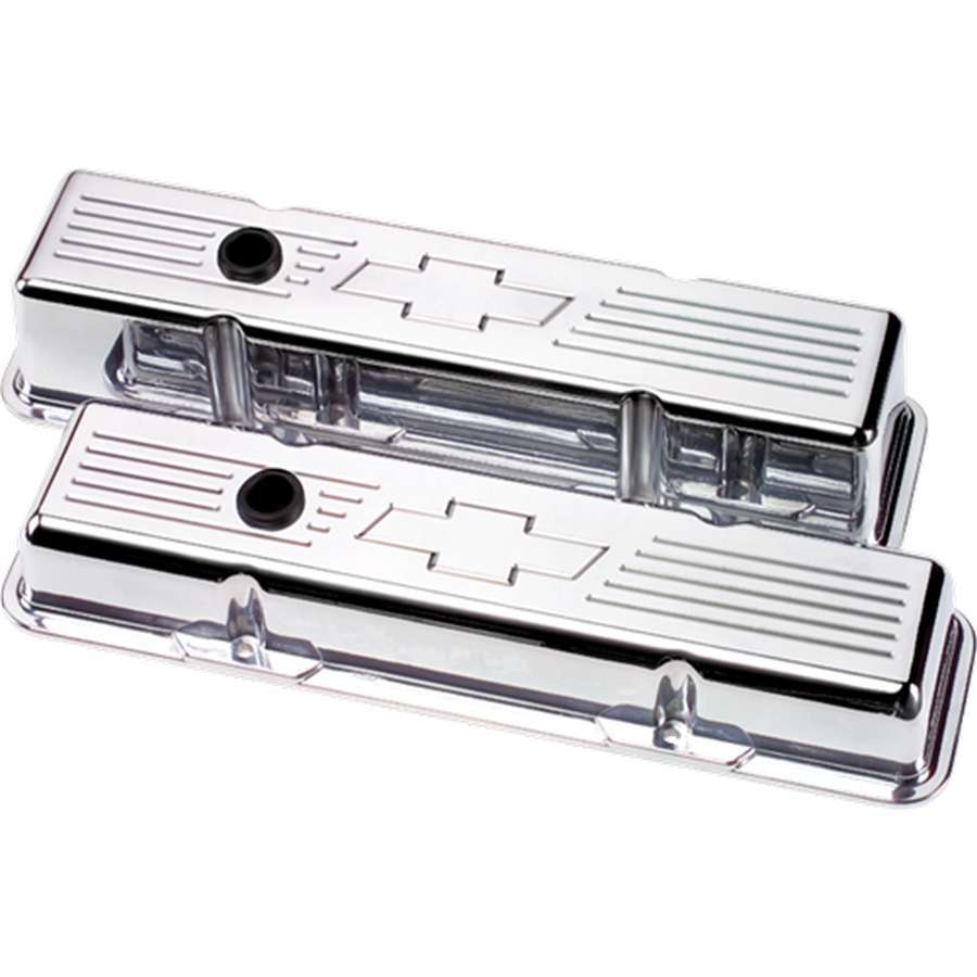 Billet Specialties 95221 - SBC Bowtie Tall Valve Covers