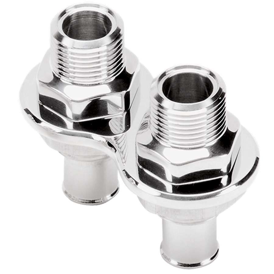 Billet Specialties 66825 - Heater Bulkhead Push-On 2 Port Billet Specialties 66825 - Heater Bulkhead Push-On 2 Port