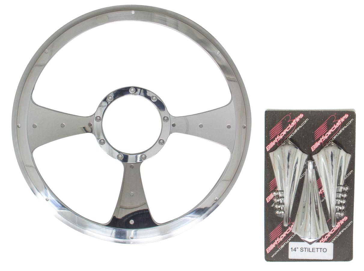 Billet Specialties P30092 - Stiletto - Profile Steering Wheel 14in