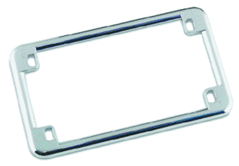 Bikers Choice 492499 - Chrome License Plate Frame 6 3/4 X 3 3/4 Custom