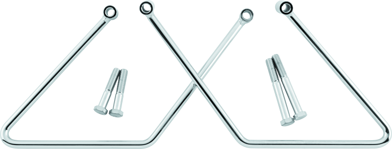 Bikers Choice 564236 - 00-05 FXST 00-17 FLST Chrome Saddlebag Supports Pr
