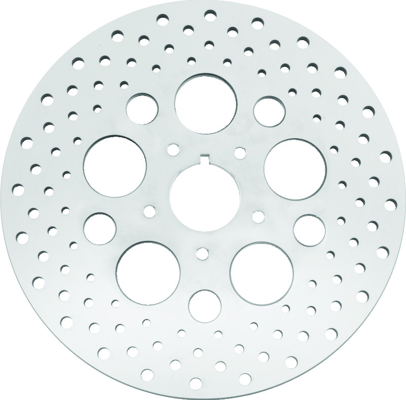 Bikers Choice 619915 - 84-99 Big Twin & XL 11.5 Inch Front Drilled Stainless Rotor Replaces H-D 44136-84 Bikers Choice 619915 - 84-99 Big Twin & XL 11.5 Inch Front Drilled Stainless Rotor Replaces H-D 44136-84