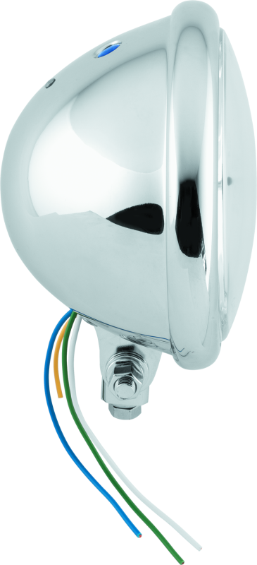 Bikers Choice 666808 - 5-3/4 Chrome Bottom Mount Headlight Clear Lens H4 60/55W Universaal Bikers Choice 666808 - 5-3/4 Chrome Bottom Mount Headlight Clear Lens H4 60/55W Universaal