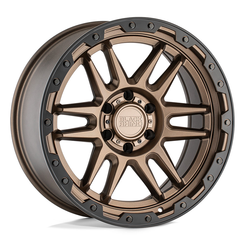 Black Rhino Wheels 1785APC-85127Z71 - Apache 17X8.5 Matte Bronze W/ Black Ring & Black Bolts