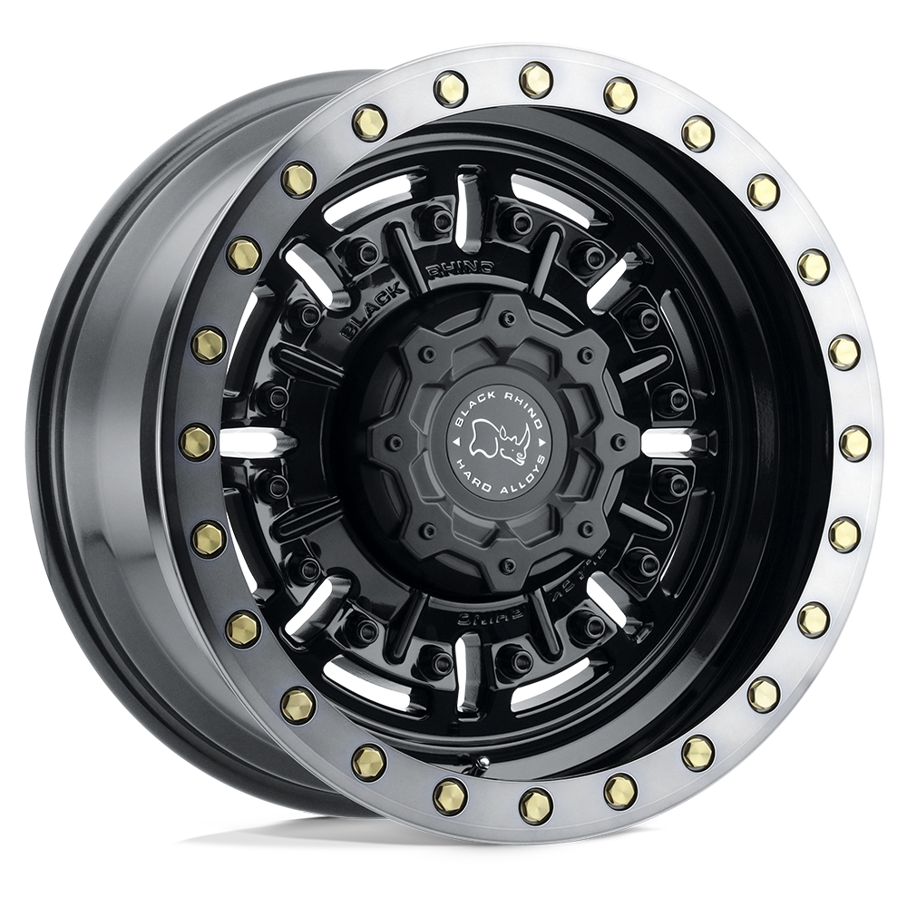 Black Rhino Wheels 1785ABR006135B87 - Abrams 17X8.5 Gloss Gun Black W/ Machined Dark Tint