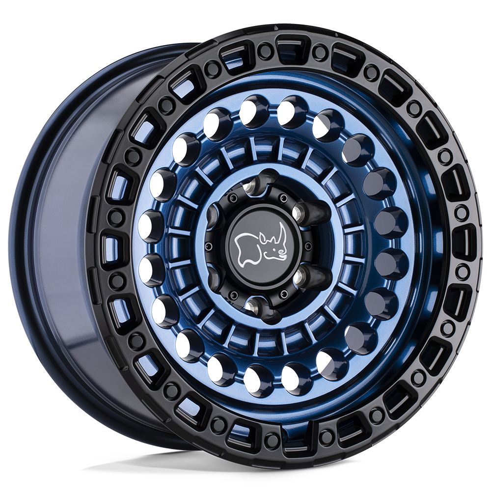 Black Rhino Wheels 1785STN006114U76 - Sentinel 17X8.5 Cobalt Blue W/ Black Ring