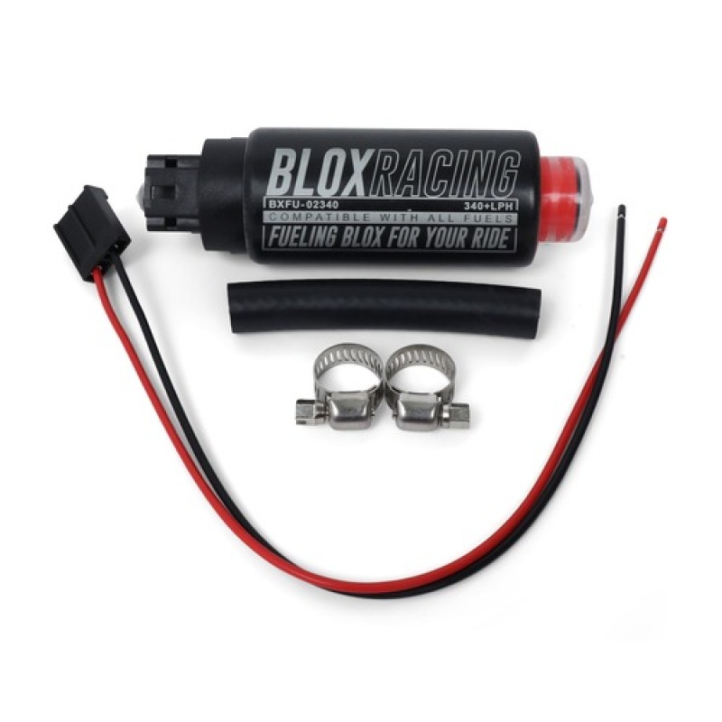 BLOX Racing BXFU-02340-E - Racing 320LPH Fuel Pump E85 Compatible w/ Center Inlet